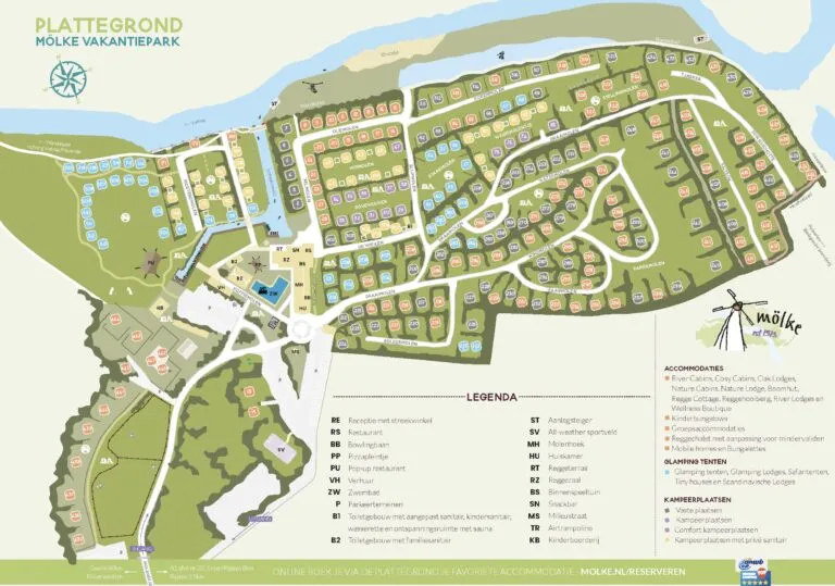 Vakantiepark Mölke plattegrond